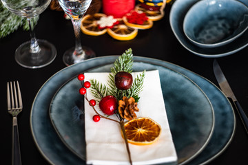 Christmas table setting