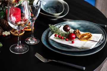 Christmas table setting