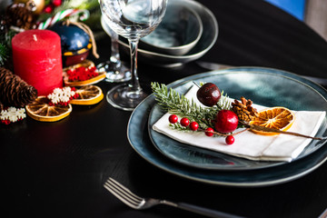 Christmas table setting