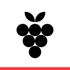 Grape icon, vector illustration