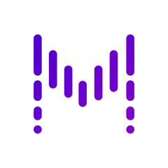 Music logo icon, vector illustration