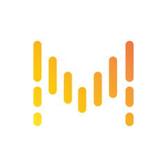 Music logo icon, vector illustration