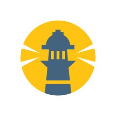 Lighthouse flat logo