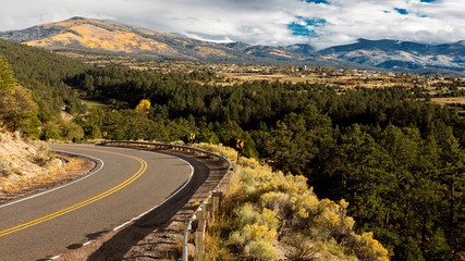 Hi Road to Taos, New Mexico - National Scenic Byway, Truchas, New Mexico
