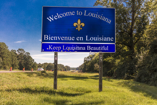 Welcome To Louisiana State Sign