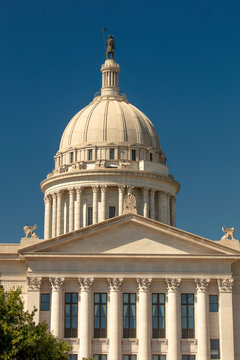 A Statue Created By Enoch Kelly Haney Sits Atop The Oklahoma State Capitol, Oklahoma City OK