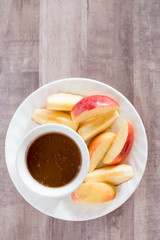 caramel apple slices