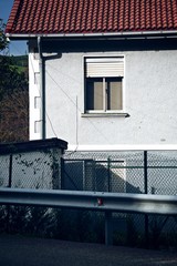 the windows in the facade