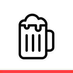 Beer icon, vector illustration