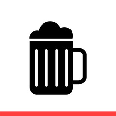 Beer icon, vector illustration