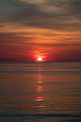 Fototapeta na wymiar Sunset on the North Sea
