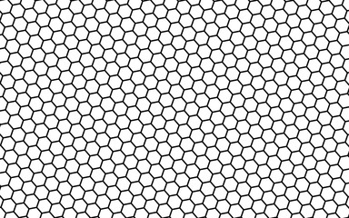 Black honeycomb on a white background. Isometric geometry. 3D illustration