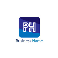 Initial Letter PH Logo Template Design