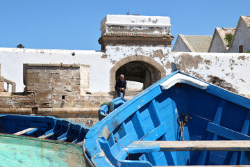 Barche blu a Essaouria