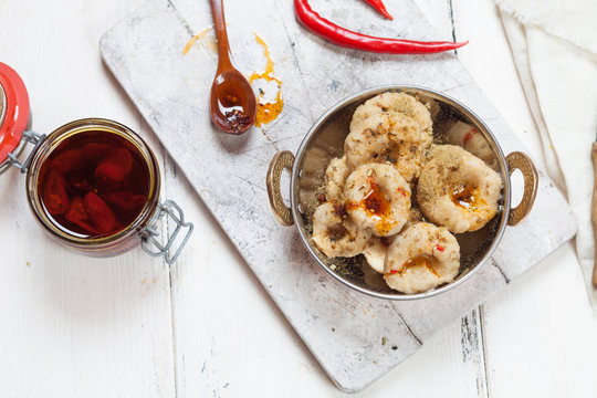 Khichu with Chili oil