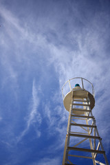 Lighthouse and blue sky
