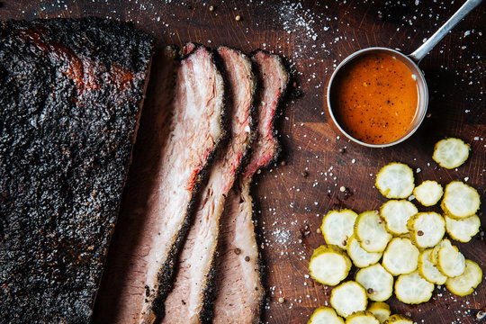 Smoked beef brisket