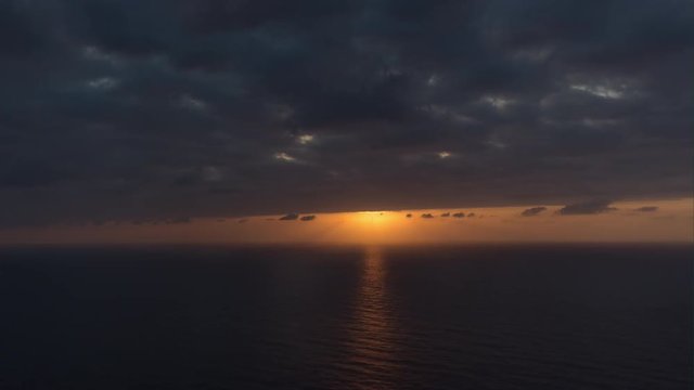 tenerife island sunset sky horizon top panorama timelapse 4k spain
