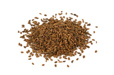 Phacelia Cover Crop Seed Heap. Isolated Macro.