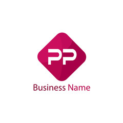 Initial Letter PP Logo Template Design