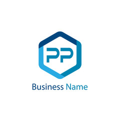 Initial Letter PP Logo Template Design