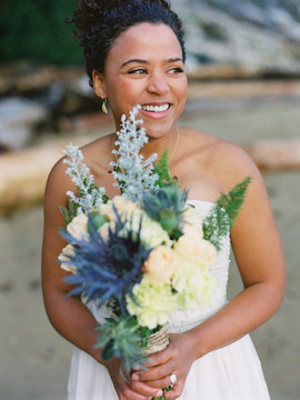 Bride with floral crown