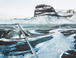 Winter Road and Cliff