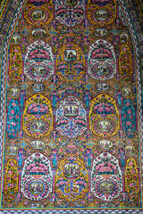 Fototapeta na wymiar Nasir-ol-Molk Mosque, the so-called Pink Mosque, Shiraz, Iran