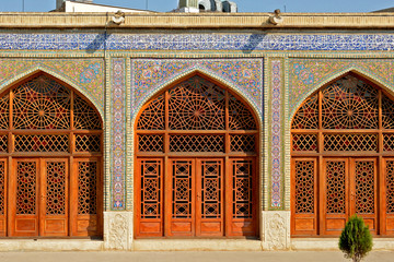 Nasir-ol-Molk Mosque, the so-called Pink Mosque, Shiraz, Iran