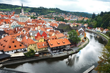Fototapeta na wymiar View of the town of Cesky Krumlov