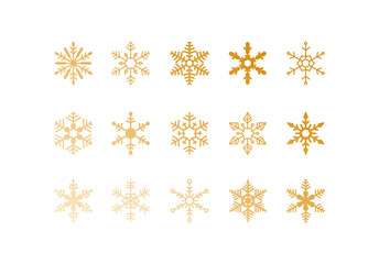 Cute collection of vector snowflakes