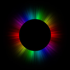 Full spectrum rainbow full eclipse