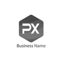 Initial Letter PX Logo Template Design