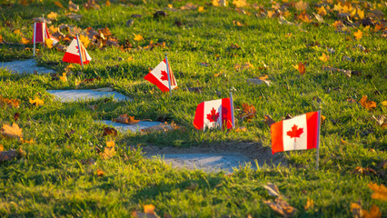 old cemetery in autumn, halifax, nova scotia
