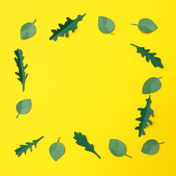 Frame made of arugula