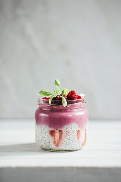 Healthy chia pudding