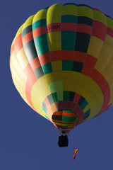 Naklejka premium hot air balloons - freedom and adventure concept