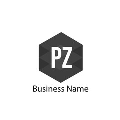 Initial Letter PZ Logo Template Design