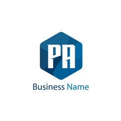 Obraz premium Initial letter PA Logo Template Design
