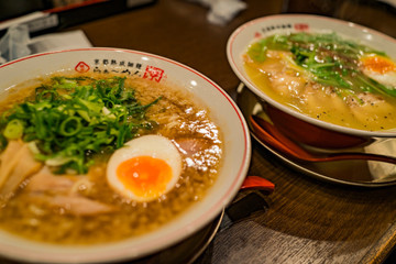 bowl of ramen soup with egg