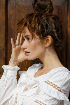 beauty portrait of young woman
