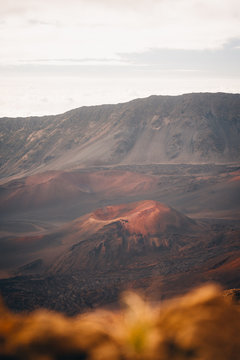 Volcanic landscape in Hawaii Haleakala Maui