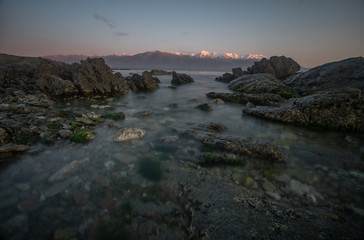 Fototapeta na wymiar Seascape in Kaikoura New Zealand