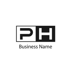 Initial letter PH Logo Template Design
