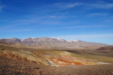 Amazing martian landscape Altai Mars in Western Siberia,Russia.