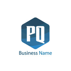Initial letter PQ Logo Template Design