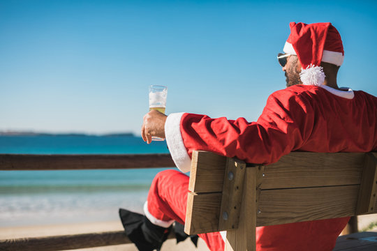 Santa on vacation. Or 26th of December