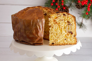 Loaf of Panettone a Christmas Sweet Bread