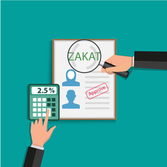 business hand donation zakat concept moslem islam count counting money.