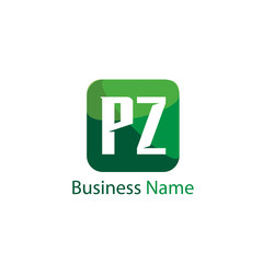 Initial letter PZ Logo Template Design